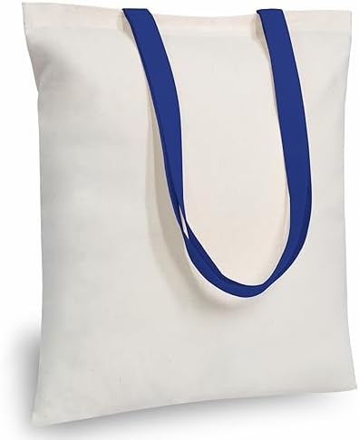 TOPDesign 12-Pack Economical 16"x15" Cotton Tote Bag, Lightweight Medium Reusable Grocery Shopping Cloth Bags, Suitable for DIY, Advertising, Promotion, Gift, Activity by TOPDesign