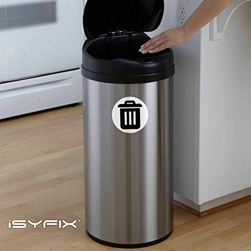 iSYFIX Trash Can Stickers Signs, 6 Pack, 5 inch - Image 4