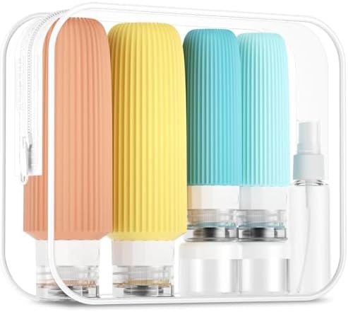 Mrsdry 16 Pack Travel Bottles for Toiletries, Large 6oz Silicone Travel Containers, Leak Proof Refillable Liquid Shampoo And Conditioner Travel Essentials by Mrsdry