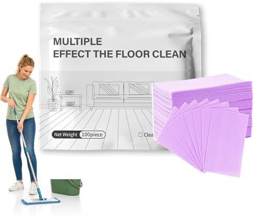 Floor Cleaning Tablets for Mopping, 100 Count Multi-Surface Cleaner Tabs for Hardwood Tile Laminate Floors, Floral Scent Mop Cleaning Solution for Home RV Office (Lavender) by Unknown
