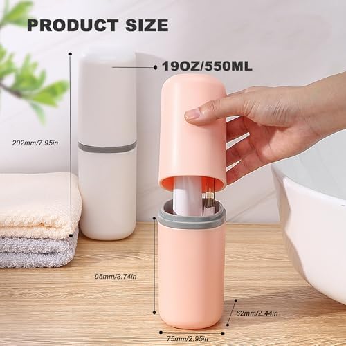 Toothbrush Travel Case, Multifunctional Dustproof Toothbrush Cover, Portable Toothbrush Holder,Suitable for Business Camping Travel or Daily Use(Blue) - Image 4