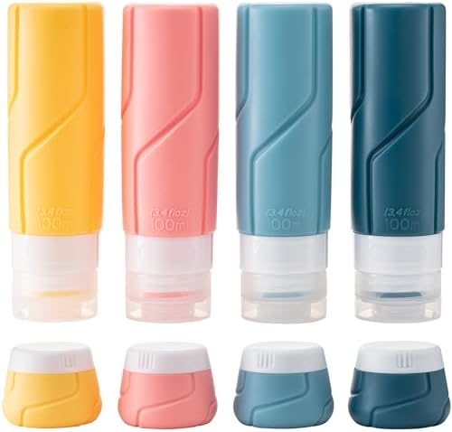 MODENGKONGJIAN Travel Bottles for Toiletries,TSA Approved Silicone Squeezable Travel Shampoo Bottles, 3oz Leak Proof Refillable Toiletry Cosmetic Containers （15 Pcs/Colorful） - Image 2