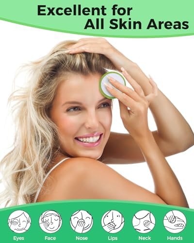 ProCIV Reusable Makeup Remover Pads, 20 Packs Organic Washable & Eco, Green - Image 5