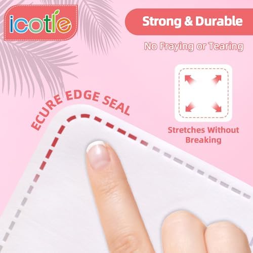 200-Count Eye Cotton Pads 100% Cotton Ultra Soft Square Cotton Pads, Spunlace Purely Physical Technology, Makeup Remover Pads for Facial Cleansing on All Skin Types - Image 2