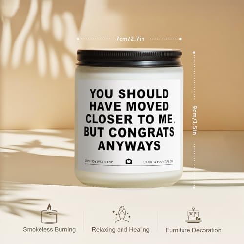 Housewarming Gifts New Home, Best Housewarming Gifts 2026 - Handmade Vanilla Scented Candle - New Home Gift Candle Ideas, House Warming Gift for Friends Couple New Homeowner (7oz) - Image 3