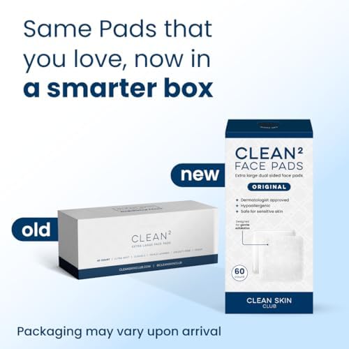 Clean Skin Club Clean² Pads 2.0 [NEW & Improved Edges] Guaranteed Not to Shed & Tear Face Pads, Unique Triple Layers, Textured & Ultra Soft Side, Organic Disposable Cotton, Pair with Makeup Remover - Image 2