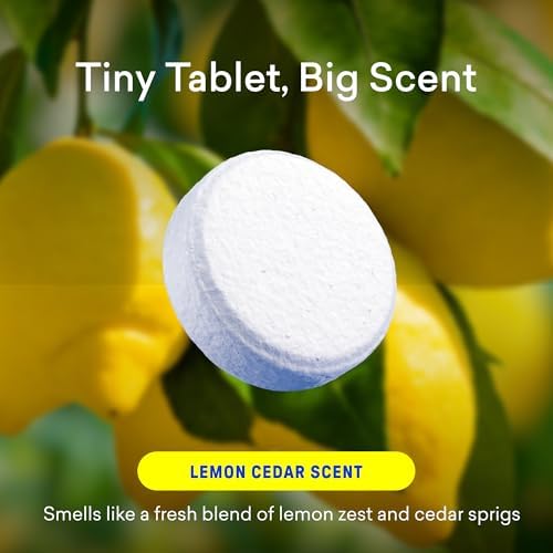 BLUELAND 100% Plastic Free Toilet Bowl Cleaner Tablets, 28ct, Lemon Cedar - Image 6