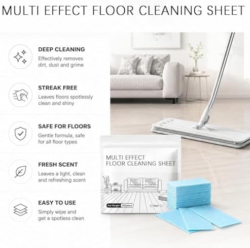 Floor Cleaning Tablets, 100 Count, Concentrated Multi-Surface Cleaner for Hardwood, Tile, Laminate & More (Blue Camellia) - Image 4