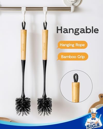 MR.SIGA Water Bottle Brush, Long Handle Bottle Brush for Sports Bottles - Image 7