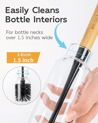 MR.SIGA Water Bottle Brush, Long Handle Bottle Brush for Sports Bottles - Image 5