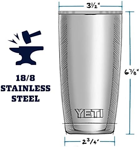 YETI Rambler 20 oz Stainless Steel Vacuum Insulated Tumbler w/MagSlider Lid - Image 2