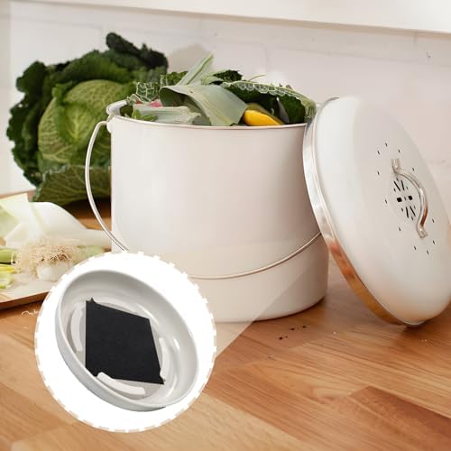 Biaungdo 6 Pack 5 Inch Square Charcoal Filter, Black Compost Bin Filters - Image 5