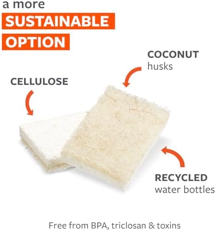 Full Circle Coconut Scrubber Sponges, Pack of 2, Dual-Sided - Image 5