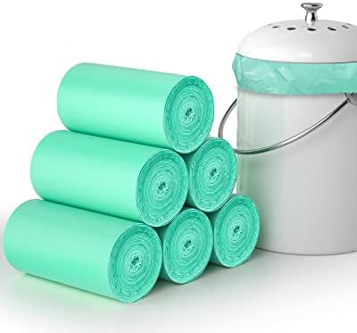 Compostable Trash Bags 1.2 Gallon 150 Packs,AYOTEE Compost, Biodegradable trash bags by AYOTEE