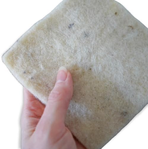 2-Pack Natural Wool Dish Sponges - Gentle, Effective & Compostable by Keyaiira
