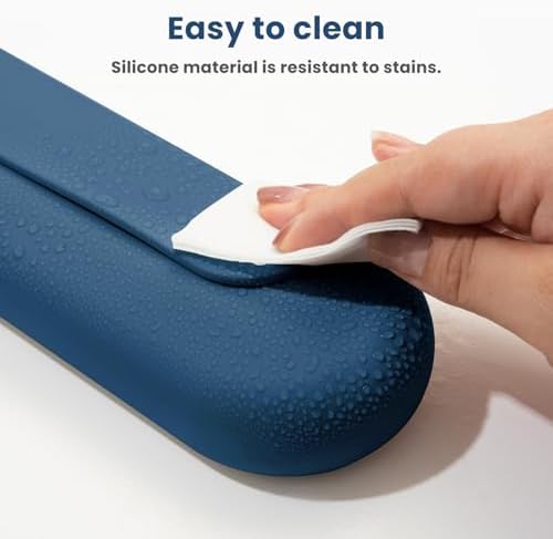 Silicone Electric Toothbrush Travel Case, Manual Toothbrush Travel Cover for Men and Women,Toothbrush Holder for Travel,Gym and More, Fits Most Manual and Electric Toothbrushes - Blue - Image 4
