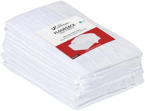 Utopia Kitchen White Flour Sack Towels [6 Pack - 28 x 28 Inch] 100% Cotton by UTOPIAKITCHEN