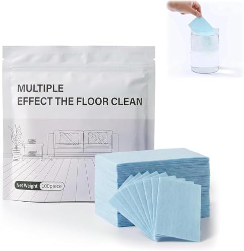 300 Piece Floor Cleaning Tablets Multi-Surface Cleaner,2026 Upgrade Dissolvable Pre-Measured Concentrated Mop Remover Floor Cleaning Sheets for Hardwood Laminate Floor (Camellia, 300 PCS) by AULCTR