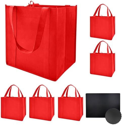 6 pack Reusable Grocery Bags,Thick Bottom-Shopping Bag for Groceries by HORYGReusableGroceryBags