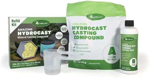 Alumilite HydroCast Mineral Casting Compound Refill Pack, 2.2 lbs by Alumilite