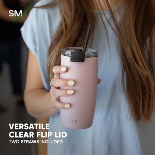 Simple Modern Travel Coffee Mug with Lid | 16oz | Beige - Image 6