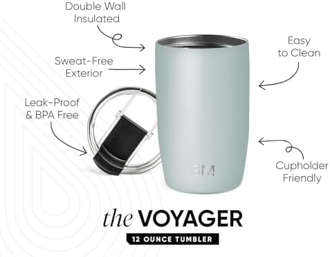 Simple Modern Travel Coffee Mug with Lid | 12oz | Green - Image 2