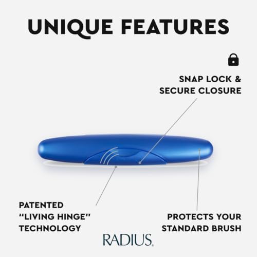 RADIUS Toothbrush Travel Case for Standard Brush, BPA-Free Recycled Plastic, Portable for Bathroom, School, Home, Camping (FITS ALL CONVENTIONAL TOOTHBRUSH SOURCE TOOTHBRUSH) - Image 4