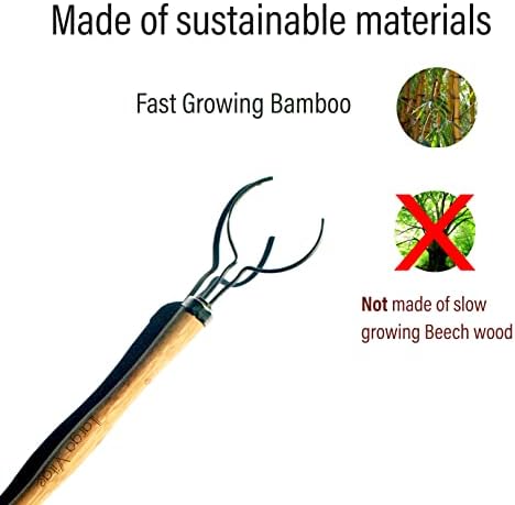Bamboo Thin Dish Brush Handle 3-Pack | Fits Tampico, Palm, Sisal & Natural Fiber Heads | Plastic-Free, Biodegradable | Zero Waste Kitchen Scrubber Replacement Handle - Image 3