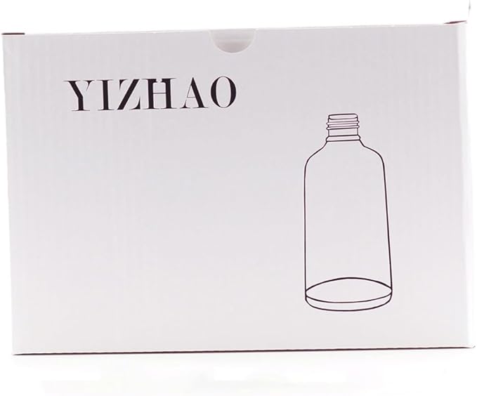 YIZHAO Amber Glass Spray Bottles 1oz, with Small Fine Mist Spray, Metal Cap, Refillable for Essential Oil,Travel,Cleaning,Perfume,Aromatherapy,Makeup – 12 Pcs