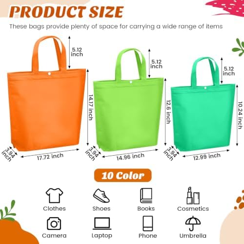Paterr 100 Pcs Reusable Shopping Bags Bulk - Image 4