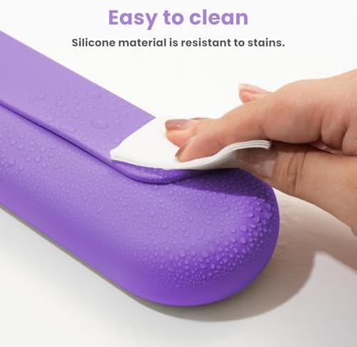 Silicone Electric Toothbrush Travel Case, Manual Toothbrush Travel Cover for Men and Women,Toothbrush Holder for Travel,Gym and More, Fits Most Manual and Electric Toothbrushes - Purple - Image 4
