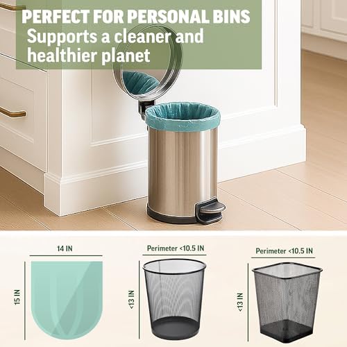 Compostable Recycling Trash Bag, 1.2 Gallon, 125 Count - Image 5