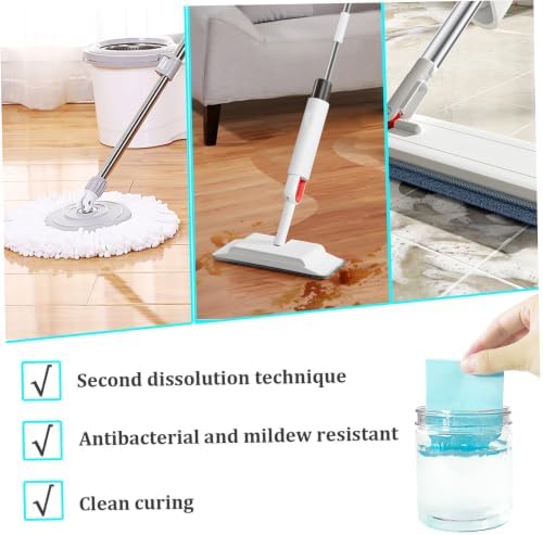 120-Pack Water Soluble Floor Cleaning Tablets, Multi-Surface Floor Cleaning Sheets for Mopping, Clean for Tile Wood Laminate, Blue - Image 6