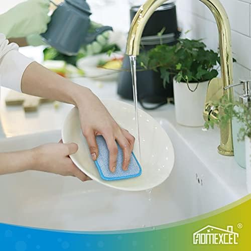 HOMEXCEL 12PK Scrub&Wipe Cloths, Dual-Sided Non-Scratch Sponges for Kitchen - Image 5