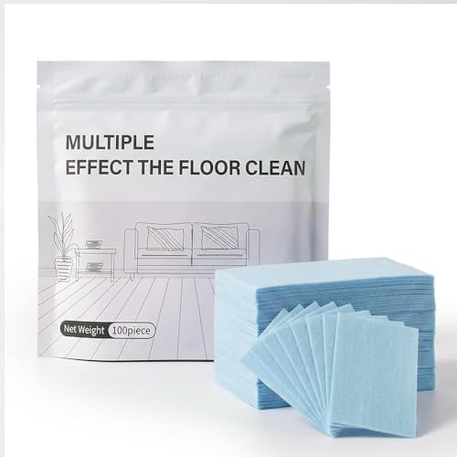 2026 New 100 Piece Floor Cleaning Tablets for Mopping, Floor Cleaning Solution Tablets Multi Effect Floor Clean Tablets, Multi Surface Cleaning Solutions for Tile Vinyl Floors, Blue, 100 Piece by FWZWOZO