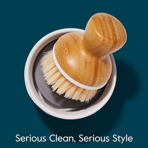 Grove Co. Bubble-Up Dish Brush Refills (2 Count) and Soap Dispenser - Image 2