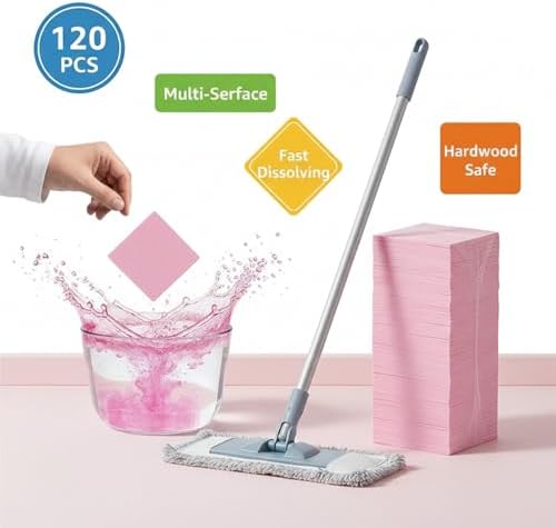 120PCS Floor Cleaning Tablets for Mopping, Dissolvable Multi Surface Cleaner Tablets for Hardwood Tile Laminate Vinyl Glass Floors & Wall Cleaning (Green) - Image 2