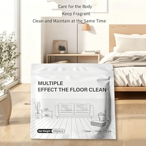 100 Piece Floor Cleaning Tablets Multi-Surface Cleaner, Multi-Surface Floor Cleaner Sheets for Wood, Tile, Marble & Composite Floors (Blue) - Image 6