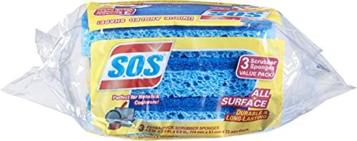 S.O.S All Surface Scrubber Sponge, 3 Count, Pack of 8 - Image 4