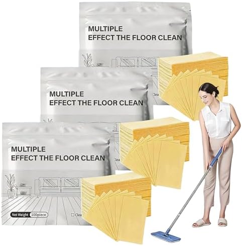 Multi-surface Floor Cleaning Tablets, 300PCS Floor Cleaning Tablets Multi- Surface Cleaner, Free Shine Floor Cleaner Tablet, Multiple Effect the Floors Clean, Concentrated Cleaner for Hardwood, Tile by Unknown
