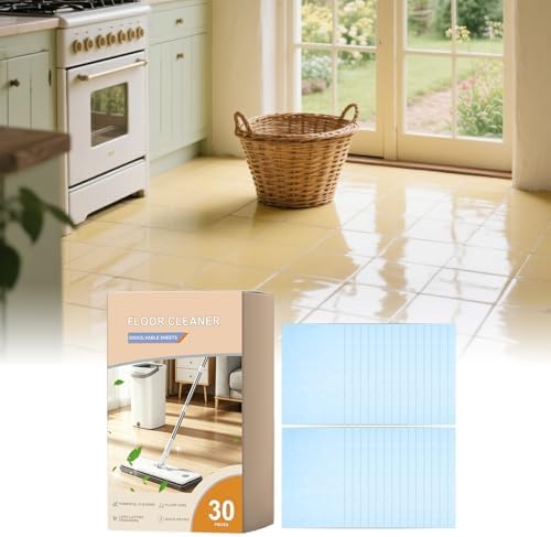 XINRAN 30pcs multi effect floor cleaning tablets, quick dissolve mopping tablets, flash speed mop refill wipes, water-soluble floors tile cleaner, For Hardwood Laminate Tile Walls Maintenance (8pcs) - Image 2