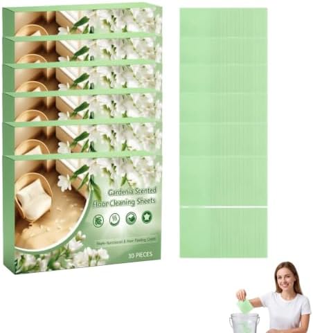 Wood Cleaner Tablets for Mopping, Multi-Effect Floor Cleaner Tablets for Mopping, Multiple Effect The FloorClean Laminate Tile, Multi-Surface Hard Floor Cleaner for Tile Vinyl Laminate Stone. (6PCS) by Unknown