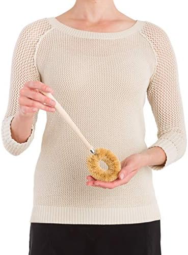 Redecker Dish Brush, Coconut Fiber – Long Handle Scrub Brush for Heavy Cleaning, Made in Germany - Image 3