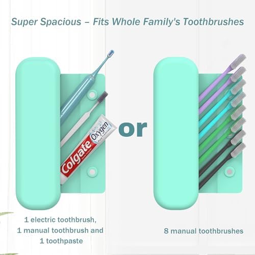 Silicone Toothbrush Travel Case, Upgrade Large Toothbrush Cover for Travel - Image 5