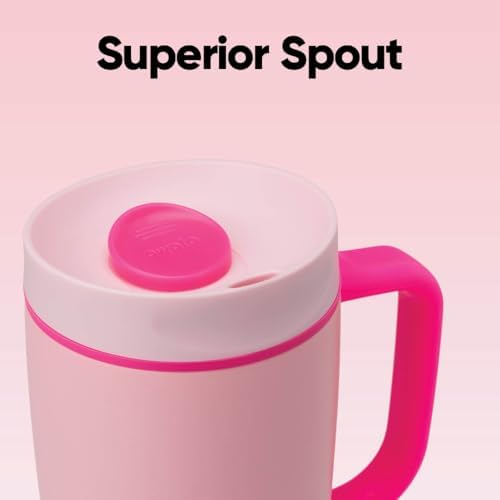 Owala SmoothSip Slider Stainless Steel Insulated Travel Mug with Handle, 100% Leak Proof, For Hot and Cold Drinks, Travel Friendly with Sliding Lock Lid, 12oz, BPA Free, Leak Proof, Pucker Up - Image 4