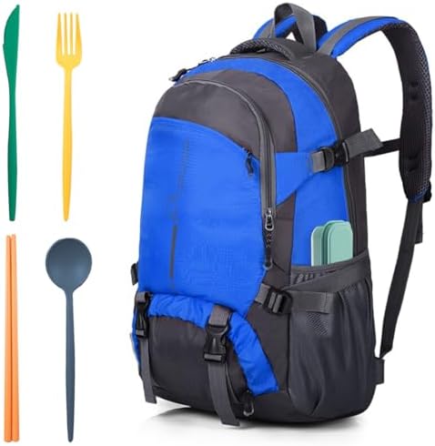 ELANE 4 Sets Reusable Travel Utensils Set with Case,Camping Cutlery Set Reusable Cutlery Set with Case,Utensil Sets for Lunch Picnic Daily Use Outdoor - Image 6