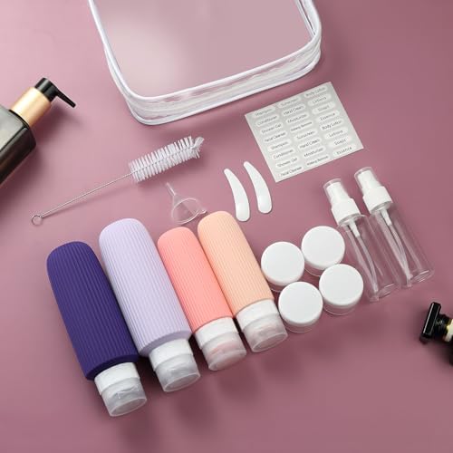 Mrsdry 16 Pack Travel Bottles for Toiletries, Large 6oz Silicone Travel Containers with No-Drip Valve and Wide Opening - Image 6