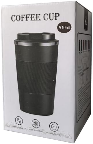 YINJOYI 17oz Travel Coffee Cups Insulated Mug Thermal Tumbler to Go with Lid Leak Proof Reusable Stainless Steel Coffee Mug Spill Proof for Hot and Iced Cold Drinks (Red, 510ml) - Image 5