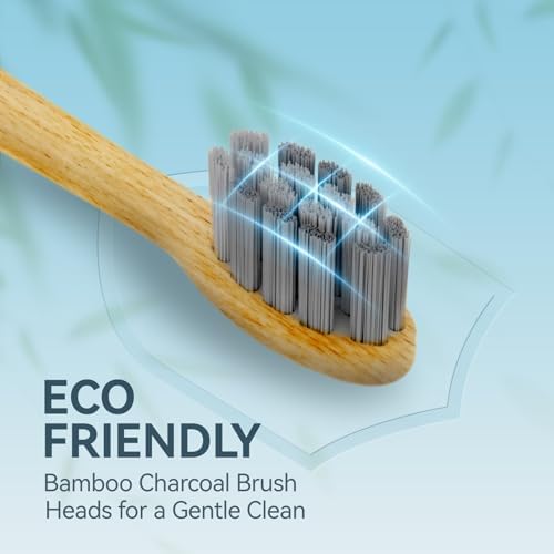 Bamboo Electric Toothbrush for Adults, Soft Bristle - Image 2
