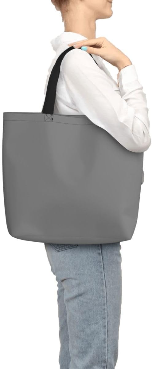 Custom Large Black Tote Bag With Pocket Extra Large Reusable Grocery Bags